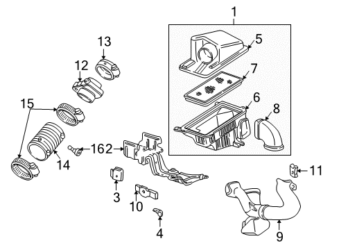 2001 Oldsmobile Alero Powertrain Control - Air Diagram 2 - Thumbnail