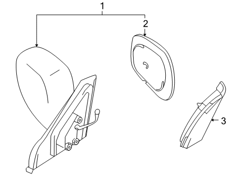 2001 Chevy Tracker Outside Mirrors Diagram