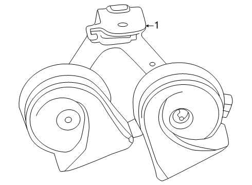 2024 GMC Sierra EV Horn Diagram