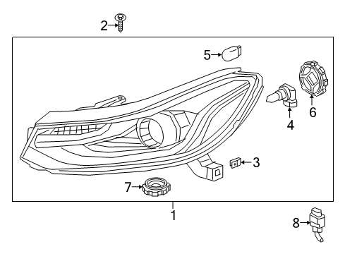 2017 Chevy Trax Headlamps Diagram