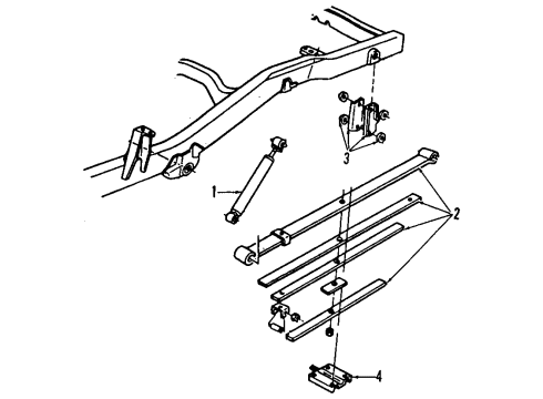 1993 Chevy S10 Rear Suspension Components Diagram