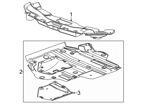 2024 GMC Acadia Splash Shields Diagram 2 - Thumbnail