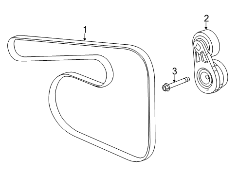 2018 Chevy Malibu Serpentine Belt Diagram for 12658091
