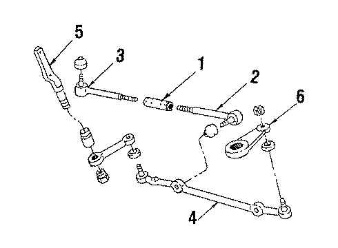 1988 Oldsmobile Cutlass Calais Steering Gear & Linkage Diagram 2 - Thumbnail