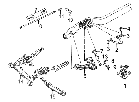 1991 Chevy Astro Front Suspension Components Diagram 2 - Thumbnail