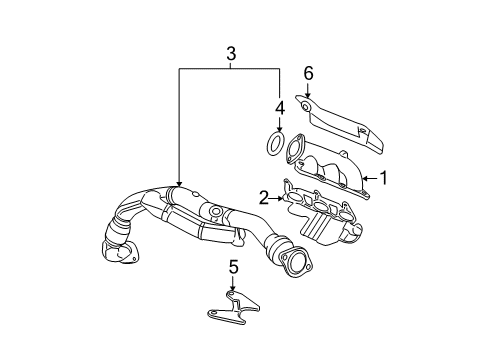 2007 Buick LaCrosse Exhaust System Diagram 3 - Thumbnail