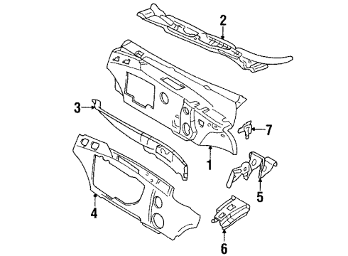 1994 Buick Park Avenue Cowl Diagram