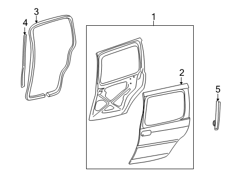 2007 Buick Terraza Door & Components Diagram 2 - Thumbnail