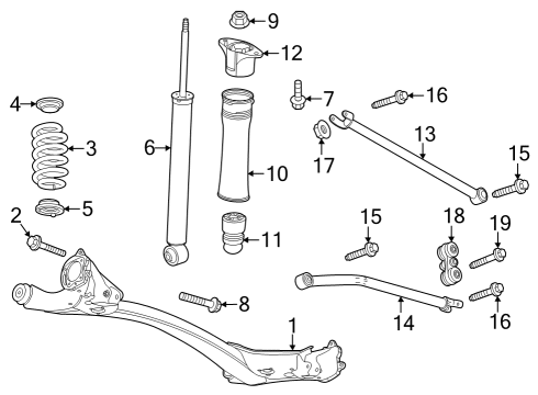2024 Buick Encore GX Lateral Link, Rear Passenger Side Diagram for 42533093