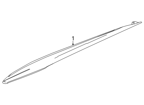 2025 Chevy Corvette Exterior Trim - Pillars Diagram 2 - Thumbnail