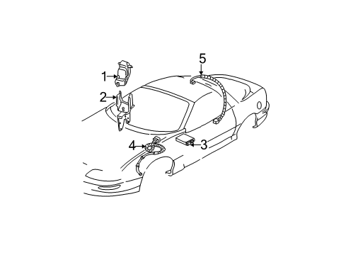 2000 Chevy Camaro ABS Components Diagram