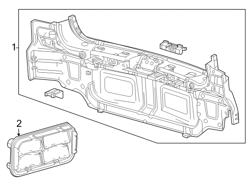 2025 Cadillac LYRIQ Rear Body Diagram