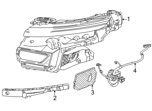 2025 Chevy Equinox EV Headlamp Assembly-Front Diagram for 85098289
