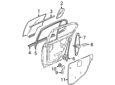 1997 Chevy Malibu Rear Door Diagram