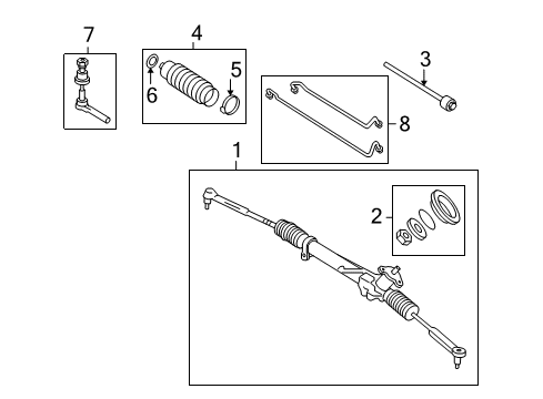 2007 Pontiac G6 Steering Gear & Linkage Diagram 3 - Thumbnail