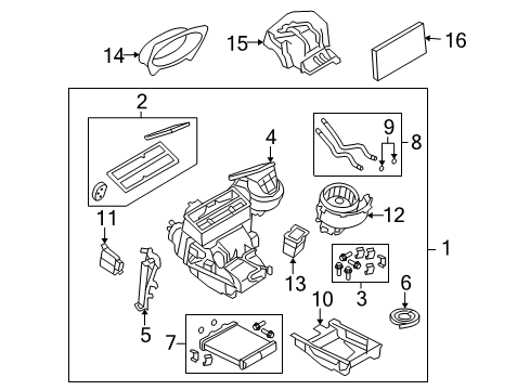 2008 Saturn Astra Heater Components Diagram