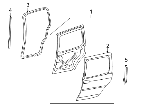 2006 Pontiac Montana Door & Components Diagram 2 - Thumbnail