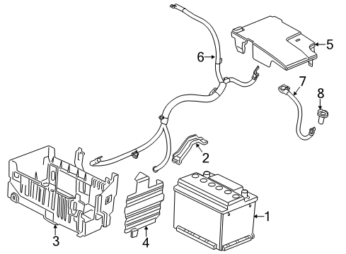 2015 Buick Verano Positive Cable Diagram for 13437400