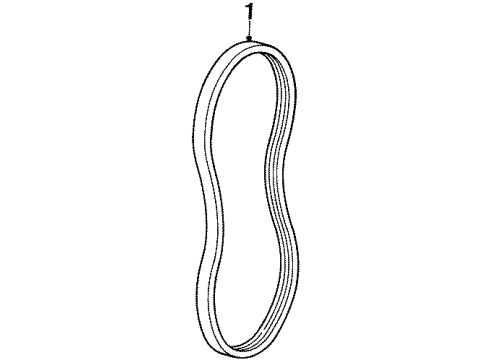 1993 Oldsmobile Achieva Serpentine Belt Diagram for 25534241