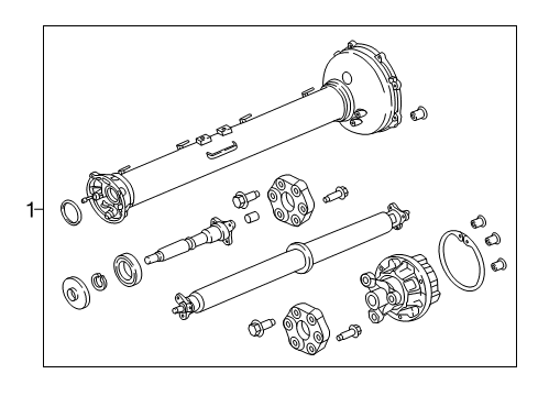 2017 Chevy Corvette Drive Shaft Diagram for 23357418