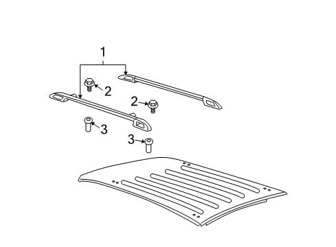 2008 Chevy Uplander Luggage Carrier Diagram 2 - Thumbnail