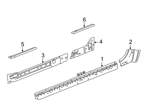 2015 Cadillac Escalade Front Extension, Driver Side Diagram for 20985568