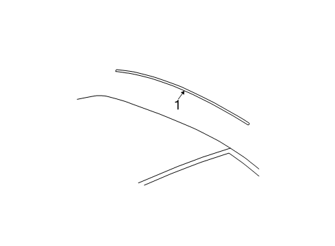 2014 Chevy Impala Limited Exterior Trim - Roof Diagram