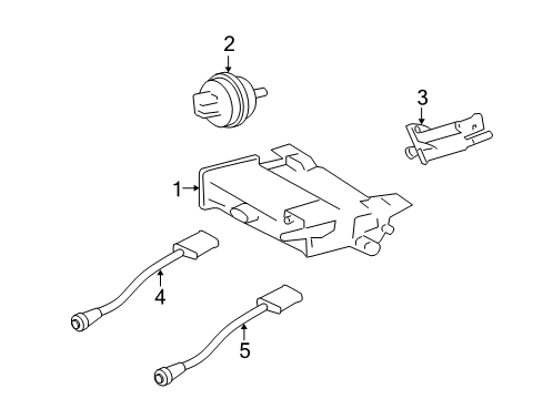 2011 Cadillac STS Emission Components Diagram
