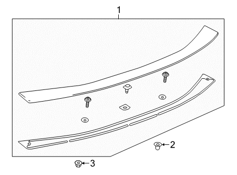2024 Chevy Camaro Rear Spoiler Diagram