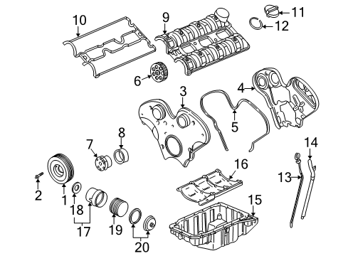 2003 Saturn L300 Engine Parts Diagram