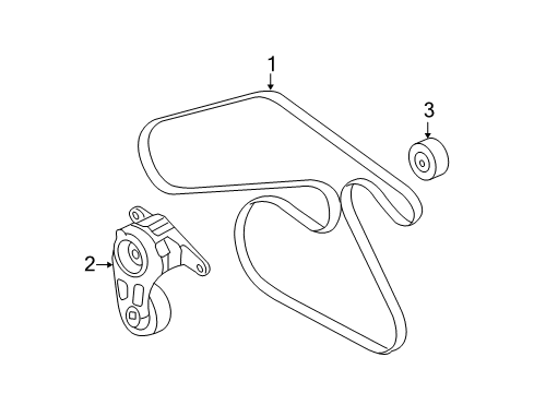 2011 Chevy Malibu Belts & Pulleys - Belts Diagram 2 - Thumbnail