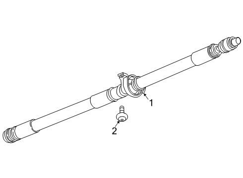 2024 Chevy Traverse Drive Shaft - Rear Diagram