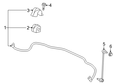 2013 Chevy Malibu Stabilizer Bar & Components Diagram 2 - Thumbnail