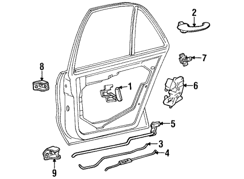 1992 Buick LeSabre Door Diagram 4 - Thumbnail