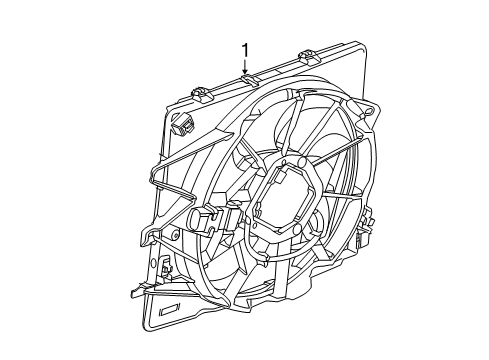 2016 Cadillac CTS Cooling Fan Diagram 2 - Thumbnail