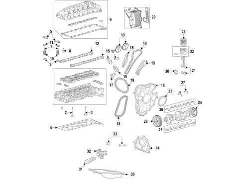 2025 GMC Yukon XL Head, Engine Cylinder Diagram for 40009285