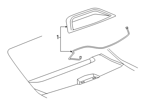 2013 Buick LaCrosse High Mount Lamps Diagram