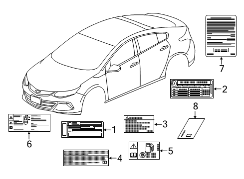 2017 Chevy Volt Information Labels Diagram