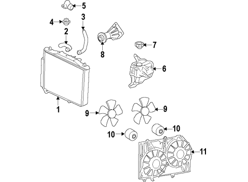 2009 Pontiac G8 Water Pump Diagram for 12710208