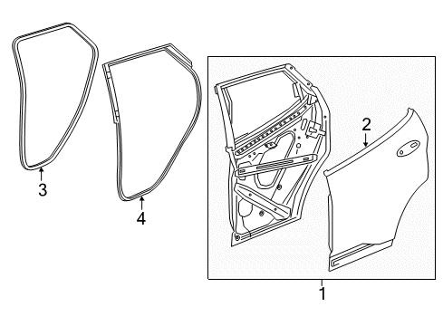 2017 Chevy Bolt EV Door & Components Diagram 2 - Thumbnail
