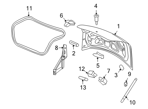 2006 Pontiac G6 Trunk Diagram 3 - Thumbnail