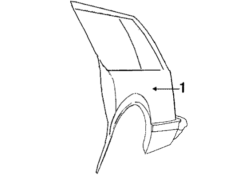 1985 Buick Century Quarter Panel & Components Diagram 3 - Thumbnail