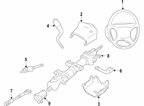 2015 Chevy Silverado 2500 HD Steering Column Diagram