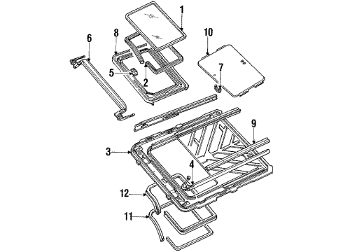 1986 Cadillac Seville Sunroof Diagram