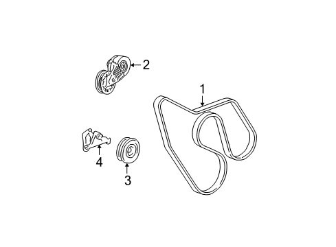 1995 Chevy C1500 Belts & Pulleys - Belts Diagram 3 - Thumbnail