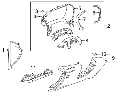 2019 Chevy Blazer Instrument Panel Components Diagram 2 - Thumbnail
