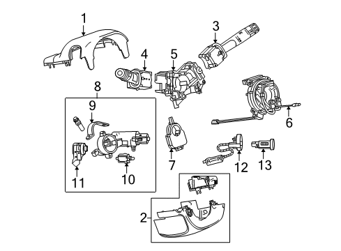 2013 Buick LaCrosse Ignition Lock Diagram