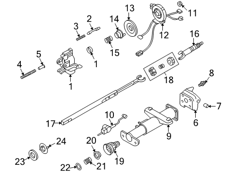 2001 Pontiac Montana Upper Housing Diagram for 26070077