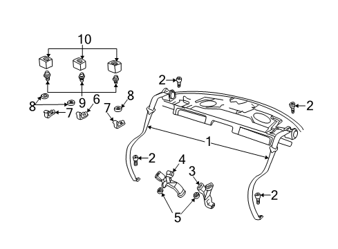 2006 Chevy Monte Carlo Rear Seat Belts Diagram