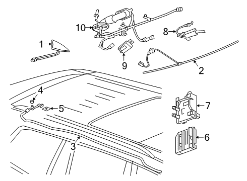 2020 Cadillac XT6 Amplifier Diagram for 84922478
